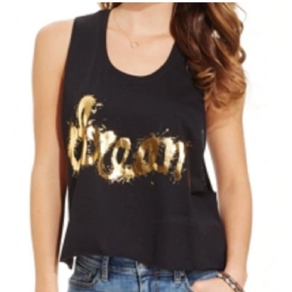 Mighty Fine Juniors' Sparkler Dream Graphic Sleeveless Tank Top, Black
